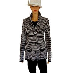 Knit Sweater 100% Cotton Casual Comfy Cozy Business Modest Church Women MEDIUM